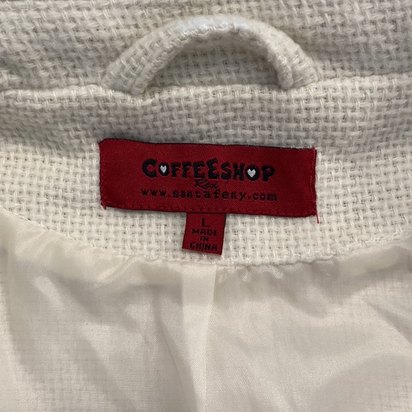 Coffee Shop Cream Colored Pea Coat - Picture 4 of 10